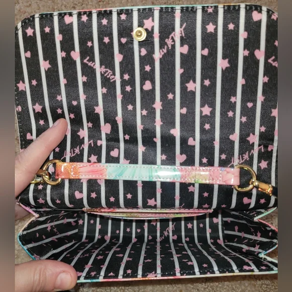 Betsey Johnson Floral Pastel Crossbody Bag with Coin Pouch - Picture 5 of 6